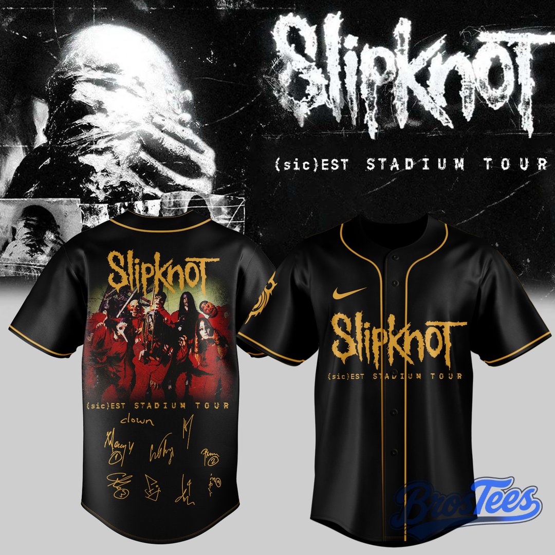 Slipknot ”(sic)est Stadium Tour” Limited Edition Signature Baseball Jersey