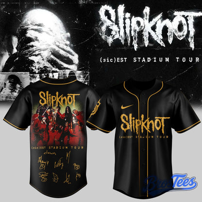 Slipknot ”(sic)est Stadium Tour” Limited Edition Signature Baseball Jersey