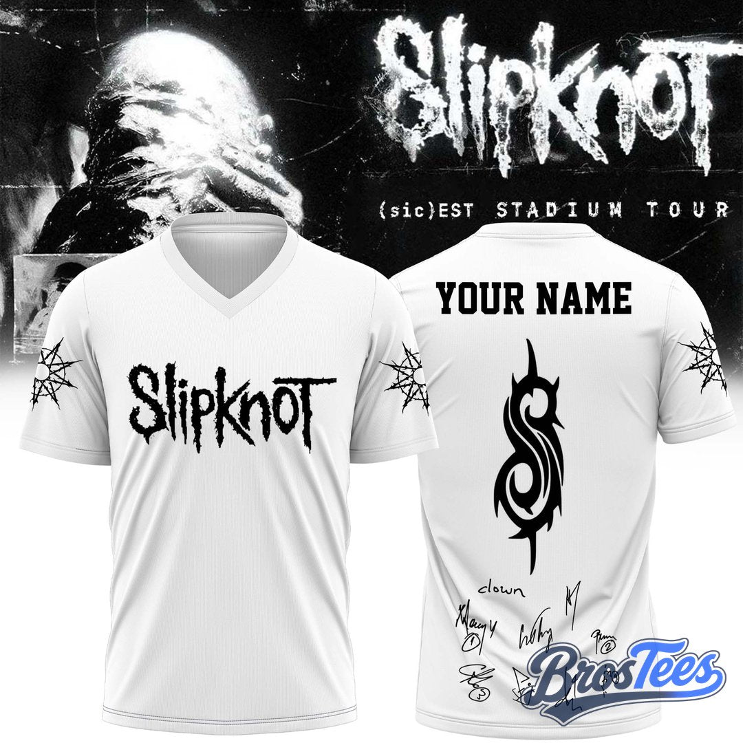 Slipknot ”(sic)est Stadium Tour” Limited Edition Signature Football Jersey Custom