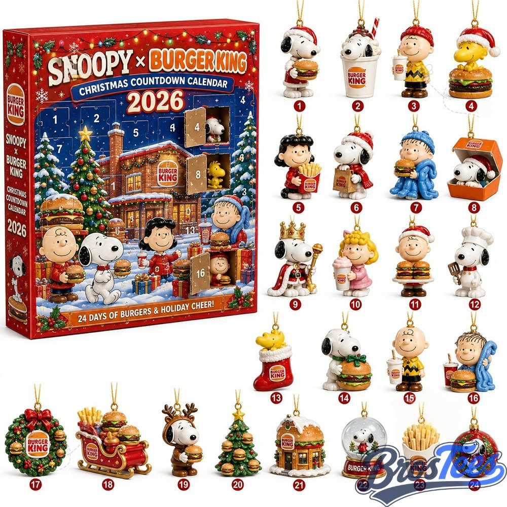 Snoopy x Burger King Christmas Advent Calendar 2026 Xmas Decor Ideas