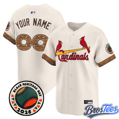 St. Louis Cardinals 2026 Black Heritage Day Vapor Premier Limited Custom Baseball Jersey