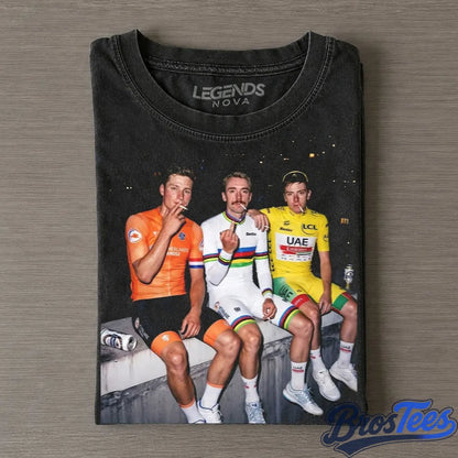 Tadej Pogacar, Brandon McNulty and Mathieu van der Poel Smoking Shirt