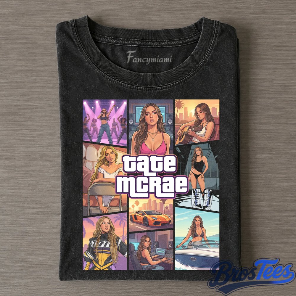 Tate McRae GTA Collage Style Tee