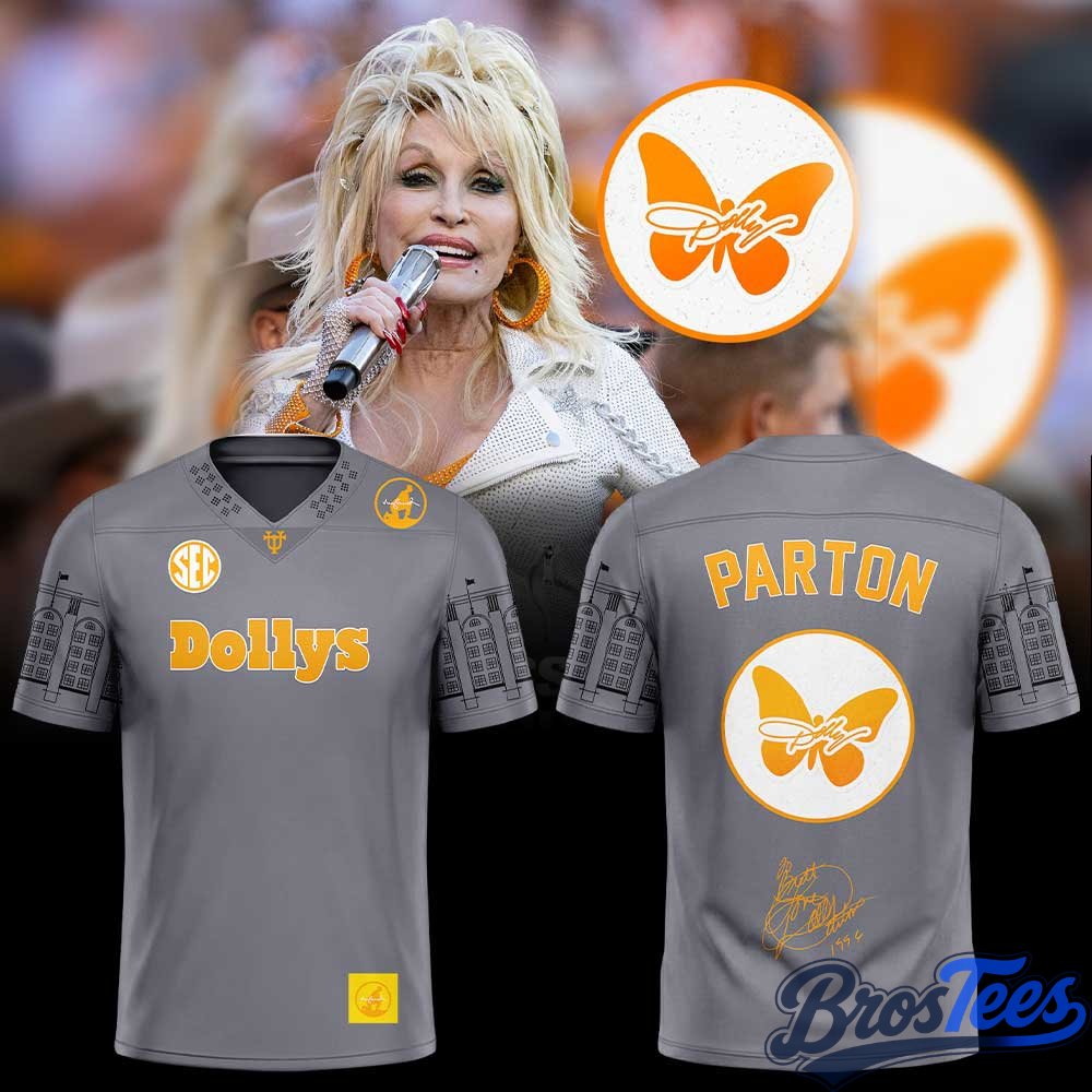Tennessee Football Honor Volunteers fan Dolly Parton Football Jersey
