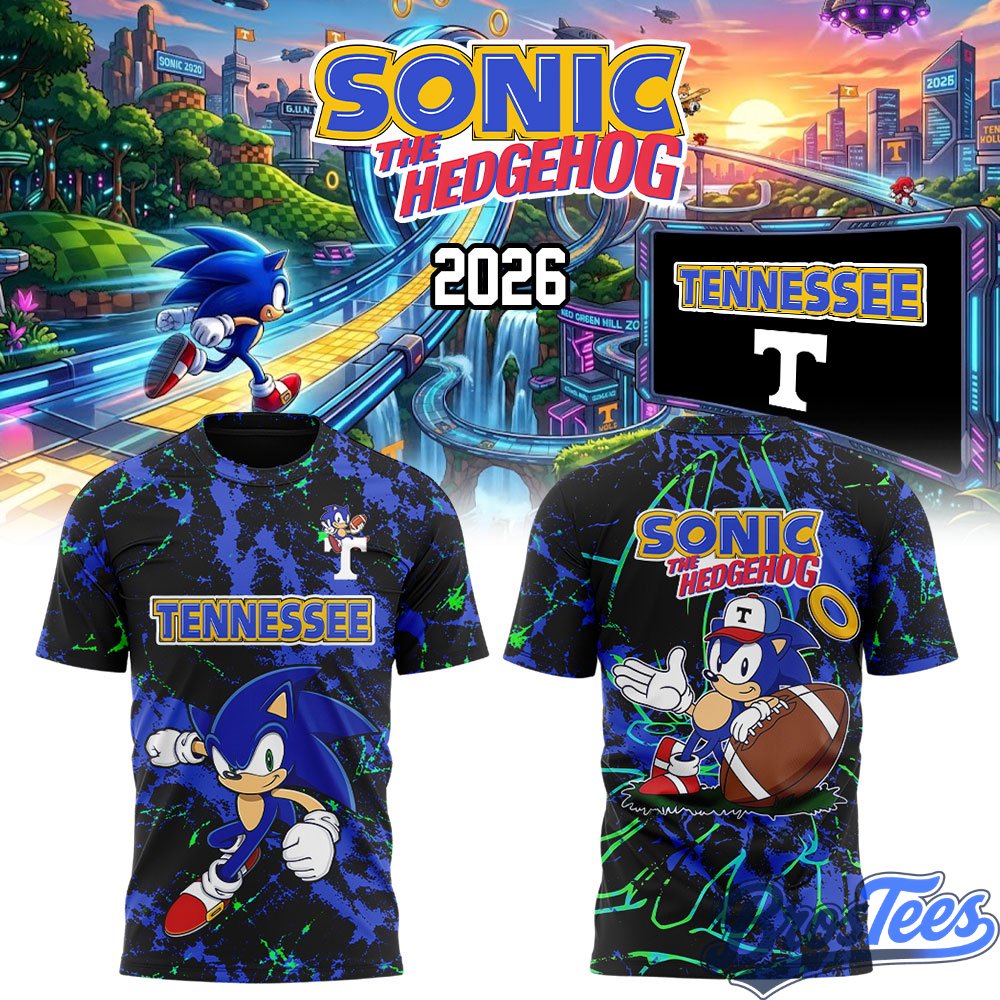 Tennessee Football Sonic the Hedgehog 2026 Shirt