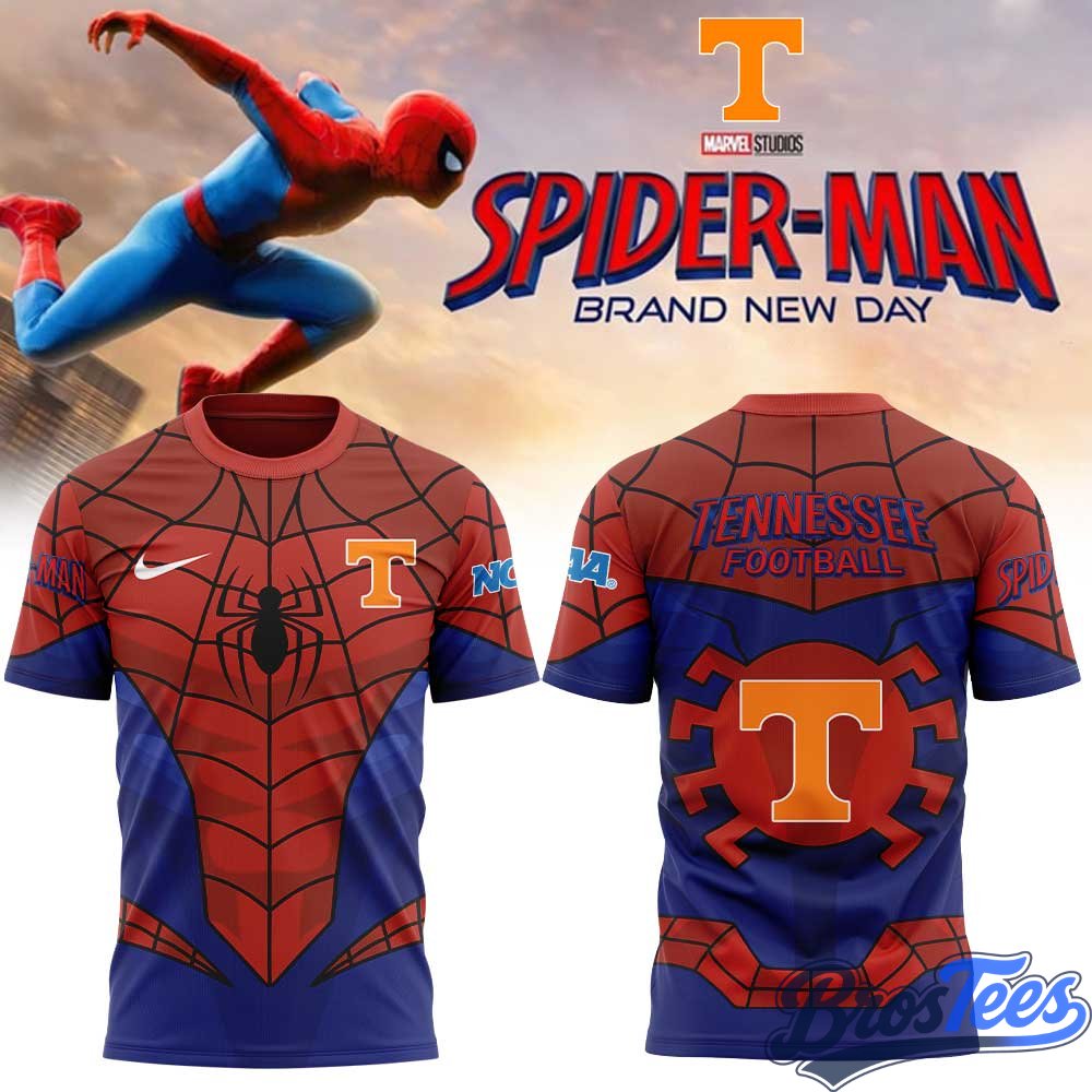 Tennessee Football x Spider-Man 2026 Merch Shirt