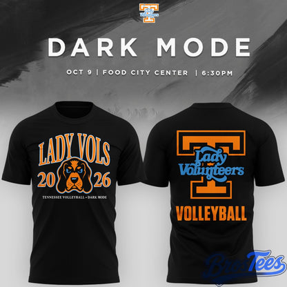 Tennessee Lady Volunteers volleyball Dark Mode Shirt