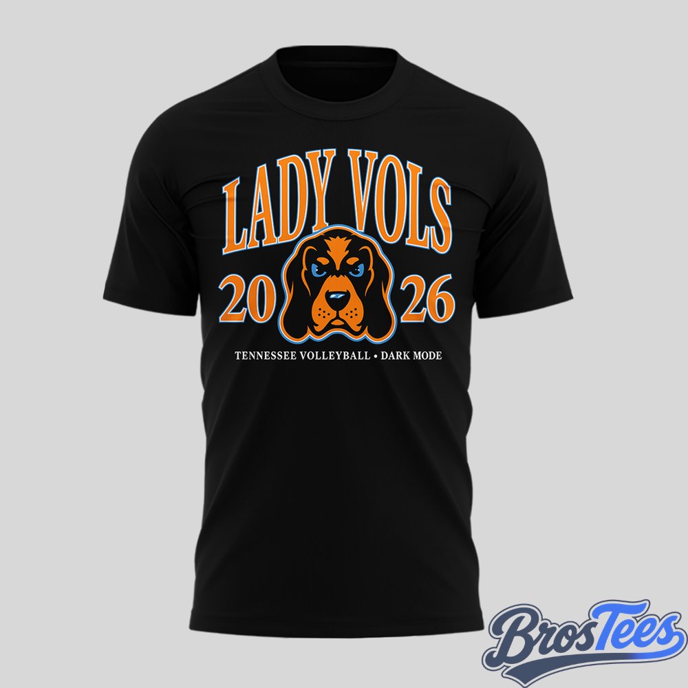 Tennessee Lady Volunteers volleyball Dark Mode Shirt