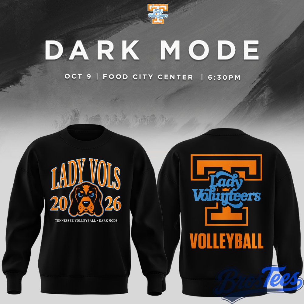 Tennessee Lady Volunteers volleyball Dark Mode Special SWEATSHIRT