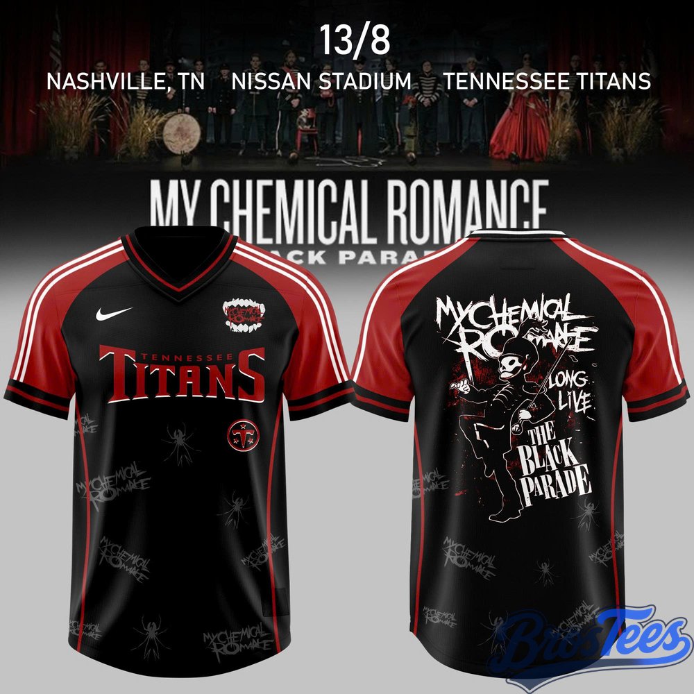 Tennessee Titans x My Chemical Romance The Black Parade 2026 Football Jersey