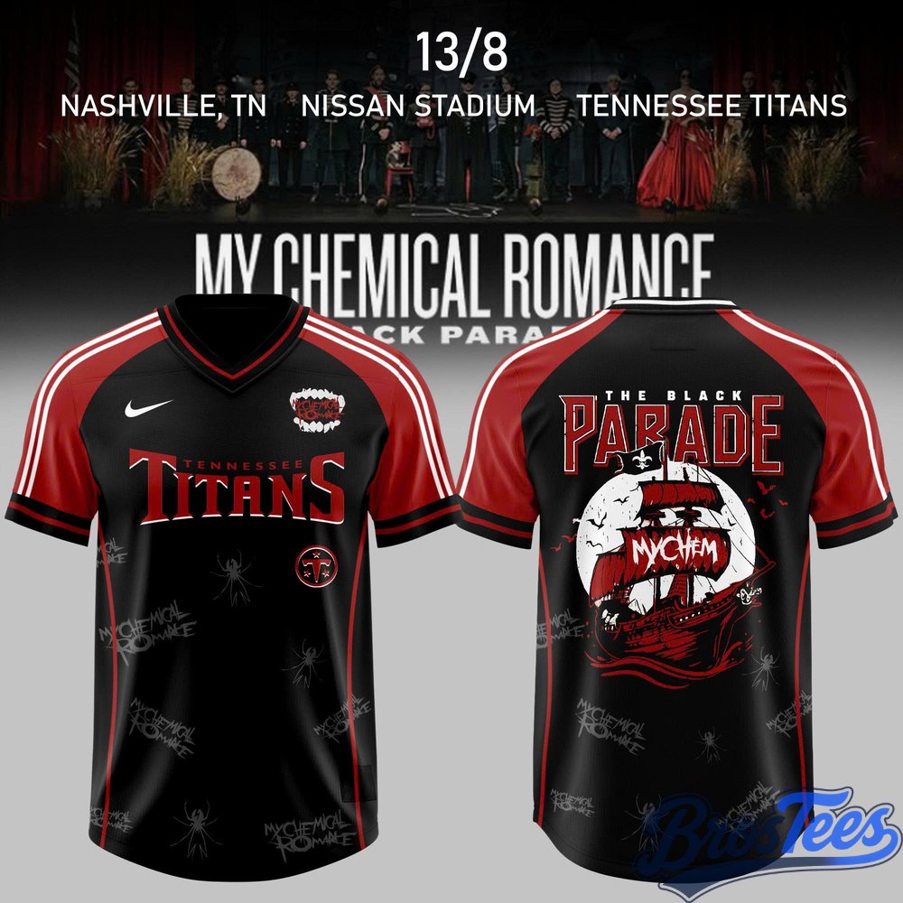 Tennessee Titans x My Chemical Romance The Black Parade 2026 Football Jersey