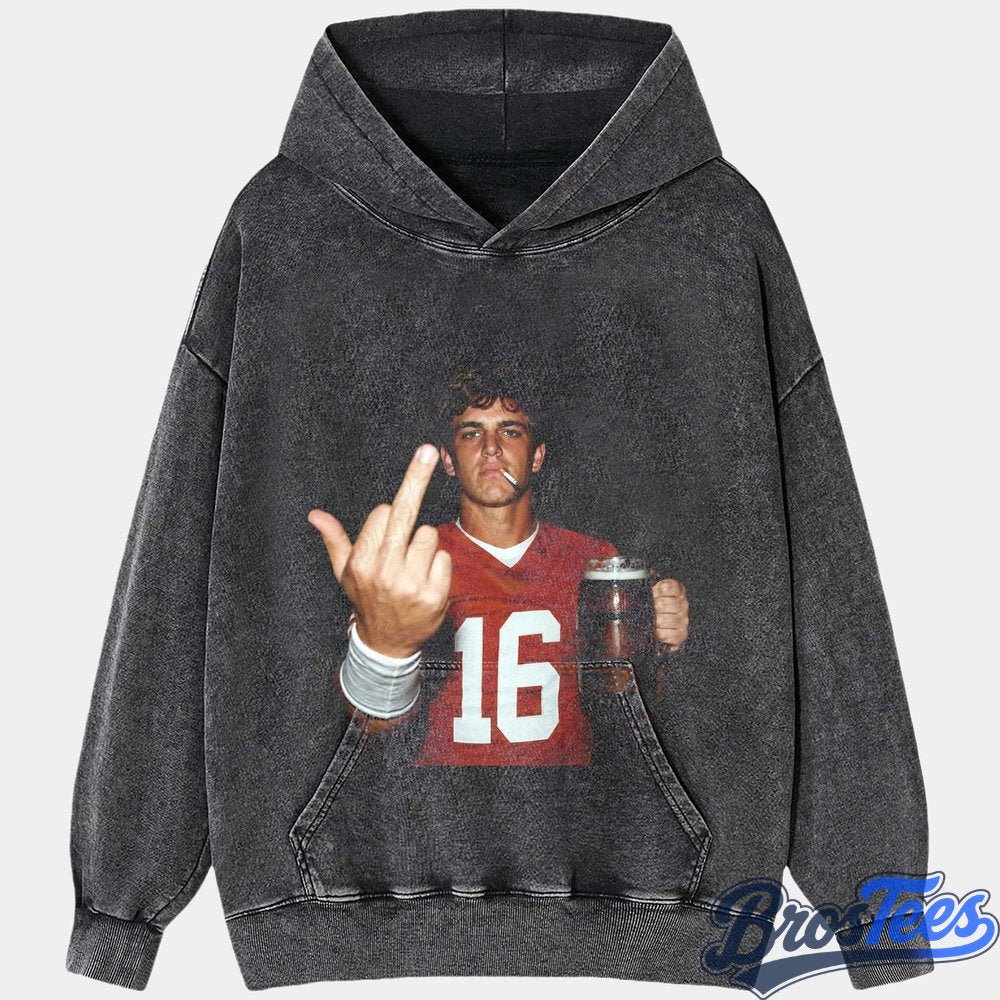 Texas Longhorns Arch Manning Drinking & Middle Finger Tee