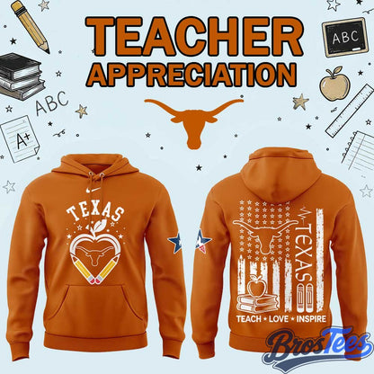 Texas Longhorns Teacher Appreciation 2026 Hoodie