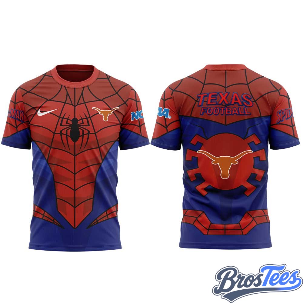 Texas Longhorns x Spider-Man 2026 Merch Shirt
