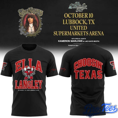 Texas Tech Red Raiders x Ella Langley The Dandelion Tour 2026 Shirt