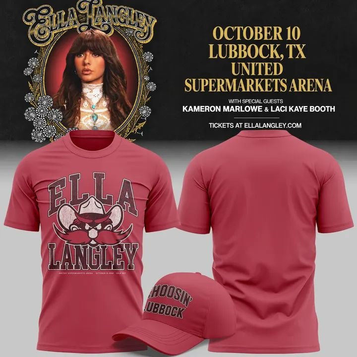 Texas Tech Red Raiders x Ella Langley The Dandelion Tour Special Tee