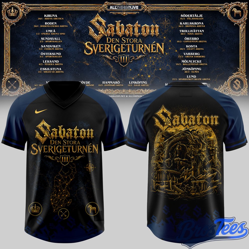The Grand Swedish Arena Tour 2027 Edition Football Jersey