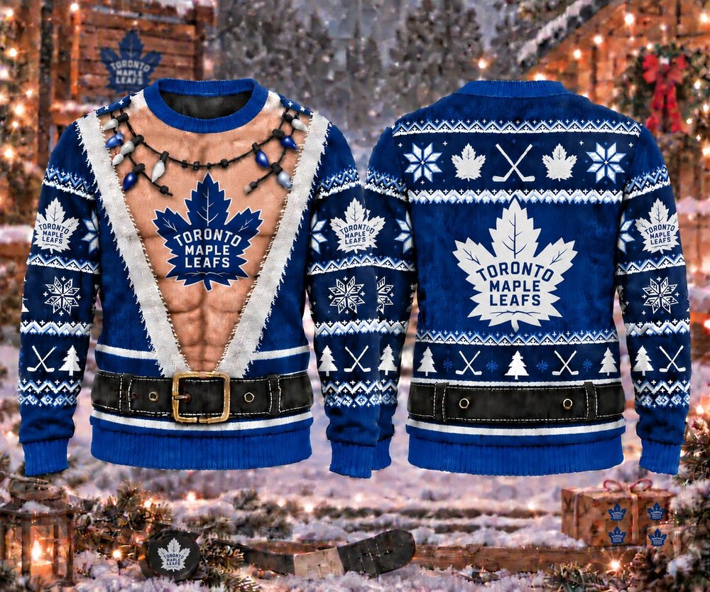 Toronto Maple Leafs Funny Body Christmas Ugly Sweater