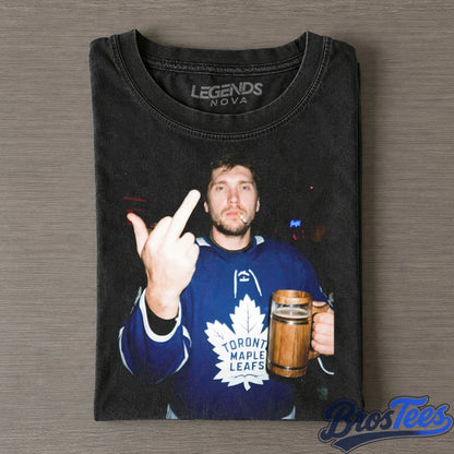 Toronto Maple Leafs SB72 and Auston Matthews Drinking Beer and Middle Finger Tee