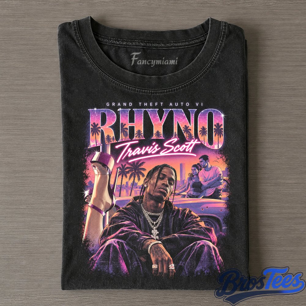 Travis Scott Rhyno Town City Collage Tee