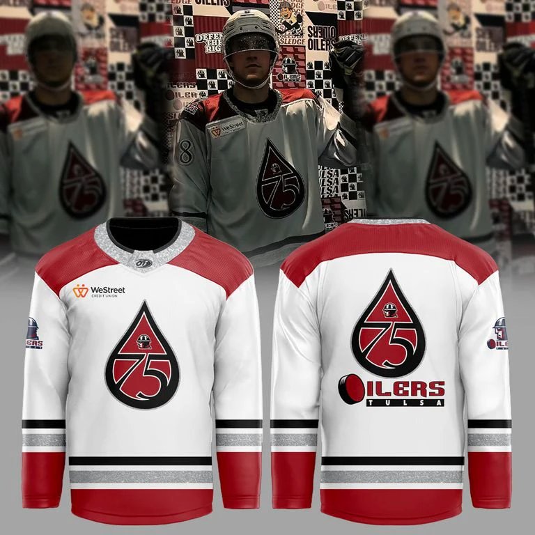 Tulsa Oilers 75th Anniversary Celebration Hockey Jersey
