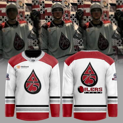 Tulsa Oilers 75th Anniversary Celebration Hockey Jersey