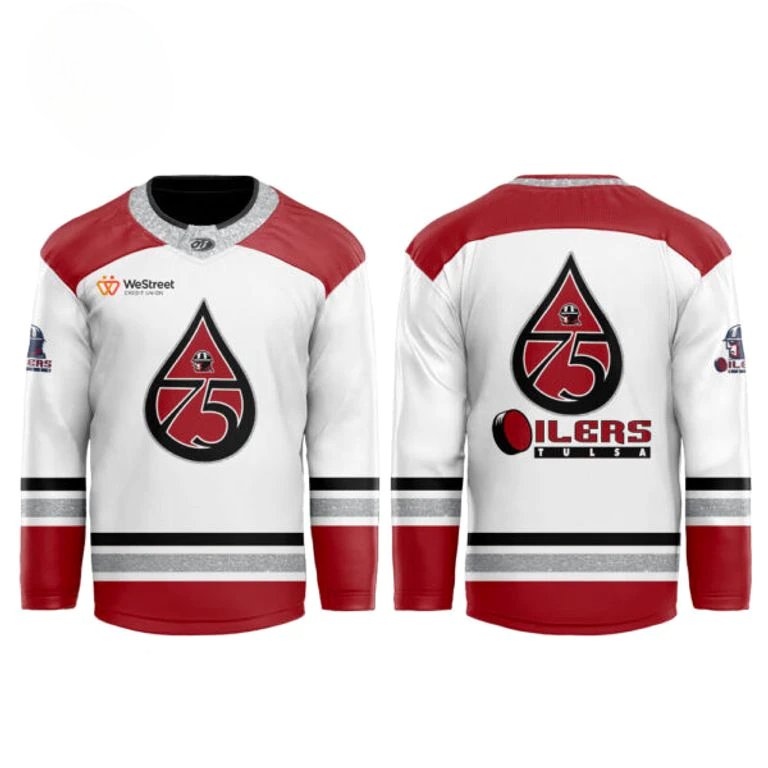 Tulsa Oilers 75th Anniversary Celebration Hockey Jersey