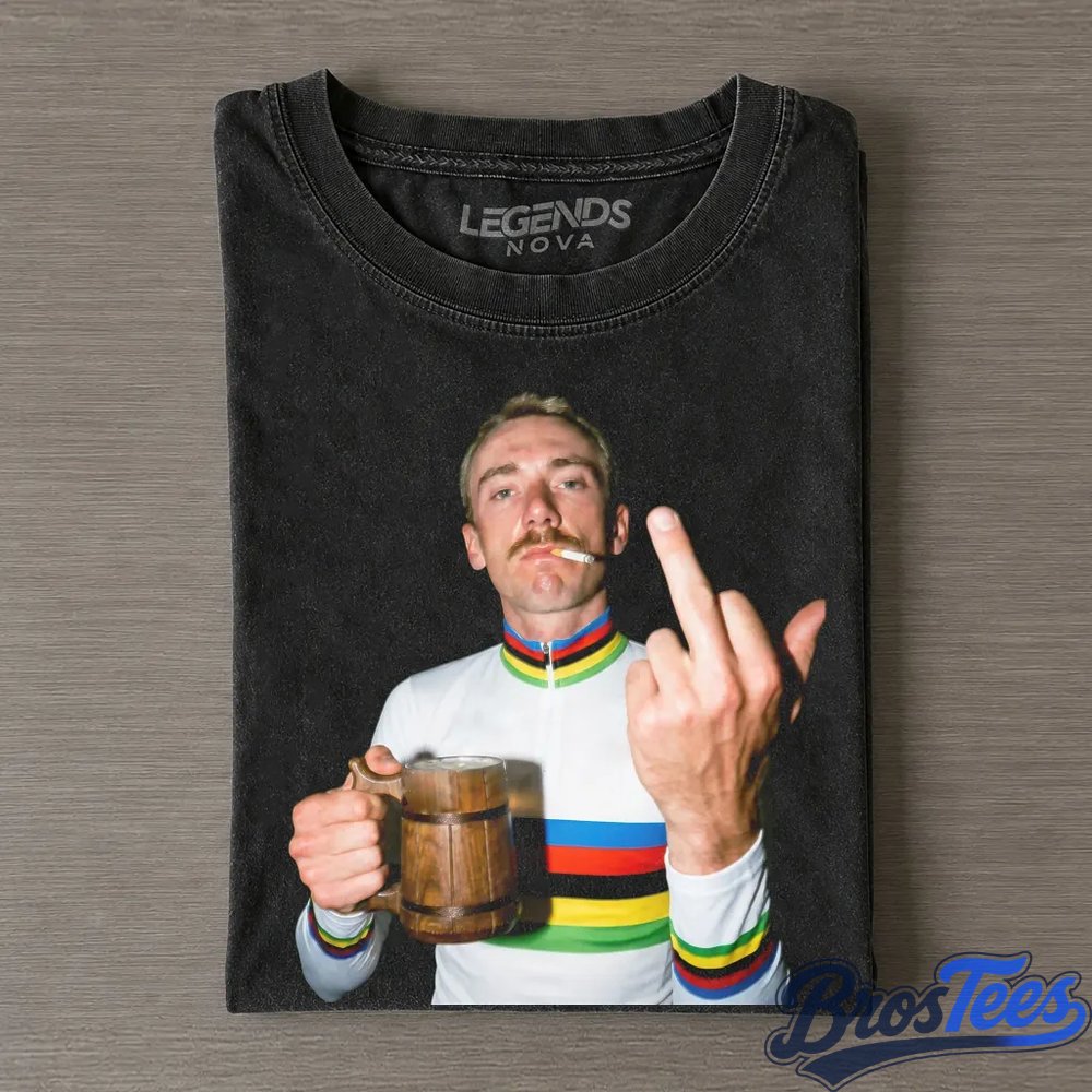 UAE Team Emirates Brandon McNulty Racing Smoking Middle Finger Shirt