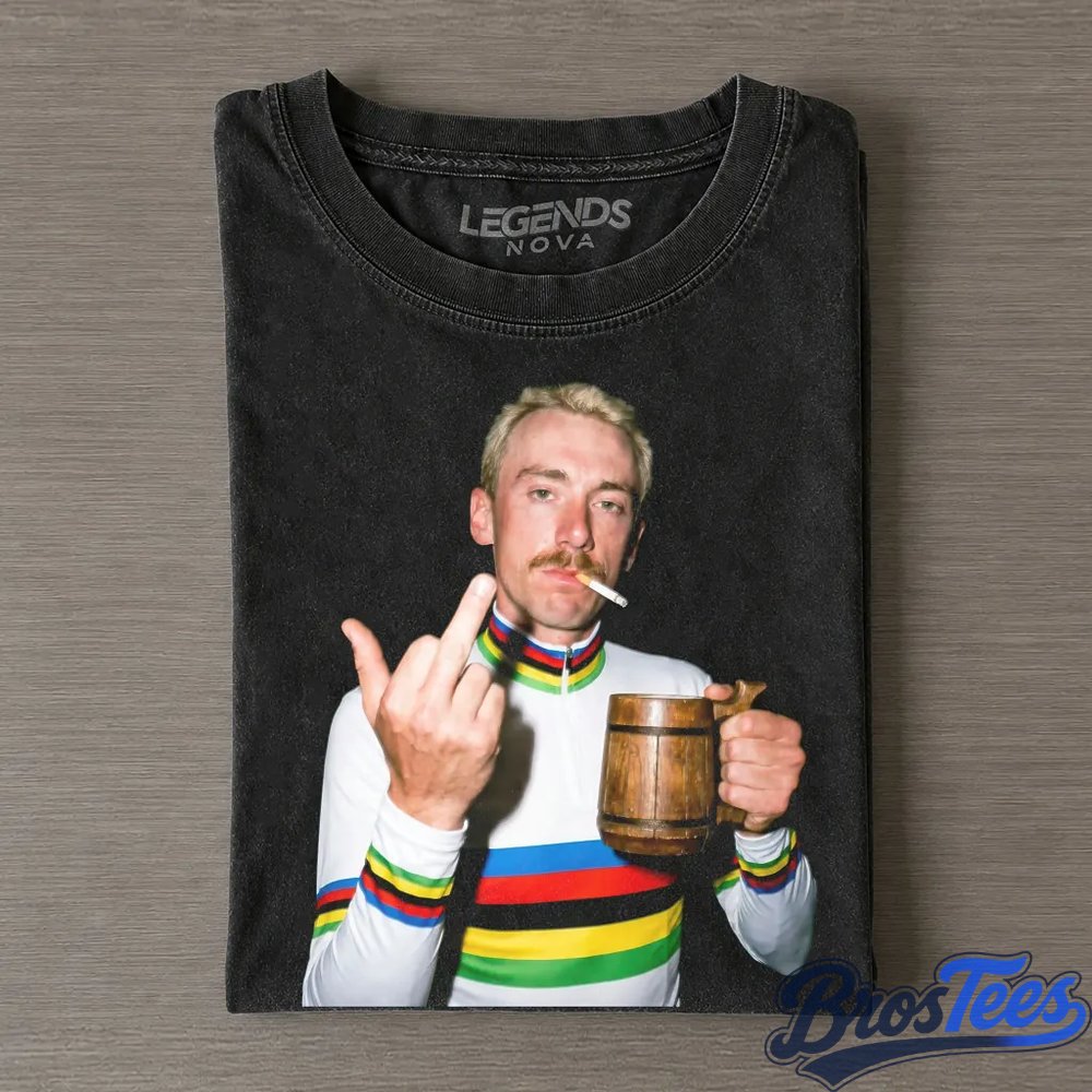 UAE Team Emirates Brandon McNulty Racing Smoking Middle Finger Shirt