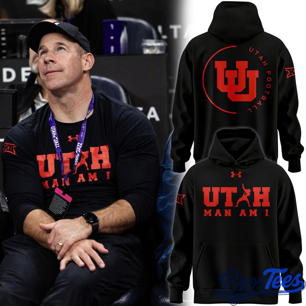 Utah Utes Coach Morgan Scalley Utah MAN AM I” Special Hoodie