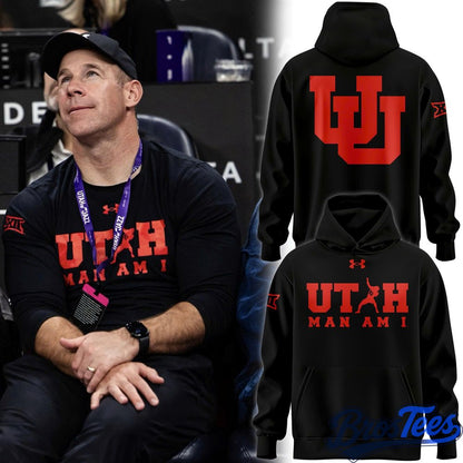 Utah Utes Coach Morgan Scalley Utah MAN AM I” Special Hoodie