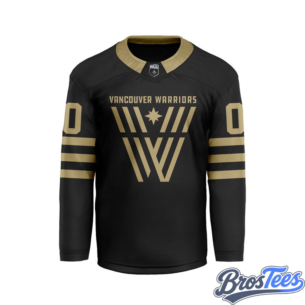 Vancouver Warriors Black Custom Hockey Jersey