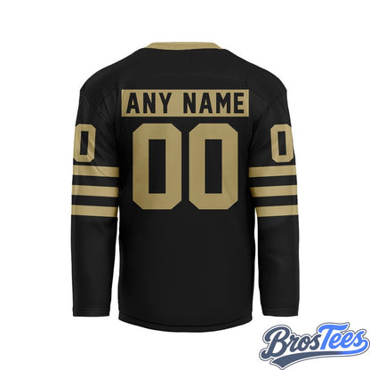 Vancouver Warriors Black Custom Hockey Jersey