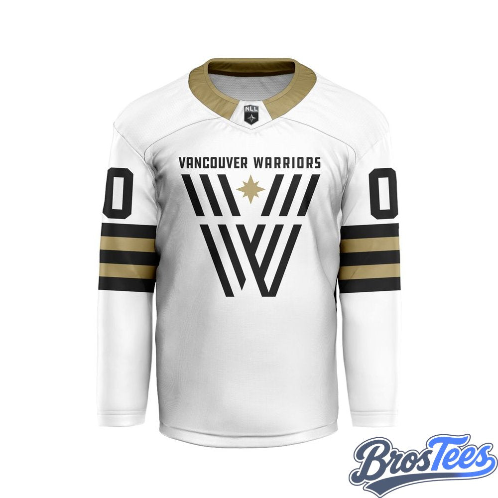 Vancouver Warriors White Custom Hockey Jersey