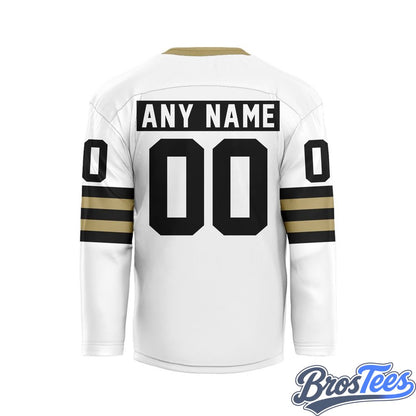 Vancouver Warriors White Custom Hockey Jersey