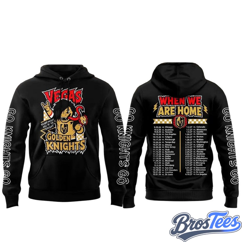 Vegas Golden Knights When We Were Emo Black Graphic Hoodie