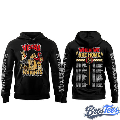 Vegas Golden Knights When We Were Emo Black Graphic Hoodie