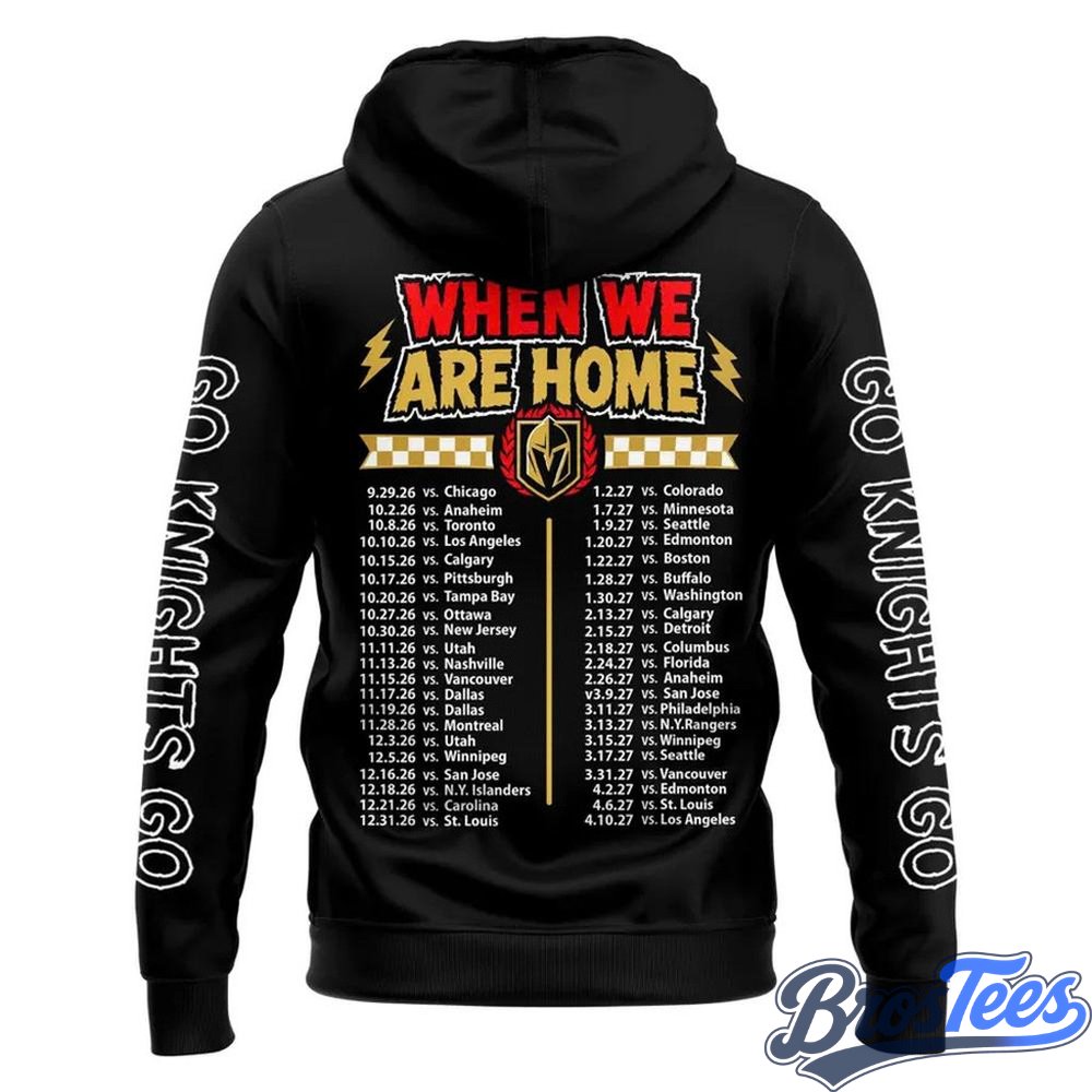 Vegas Golden Knights When We Were Emo Black Graphic Hoodie