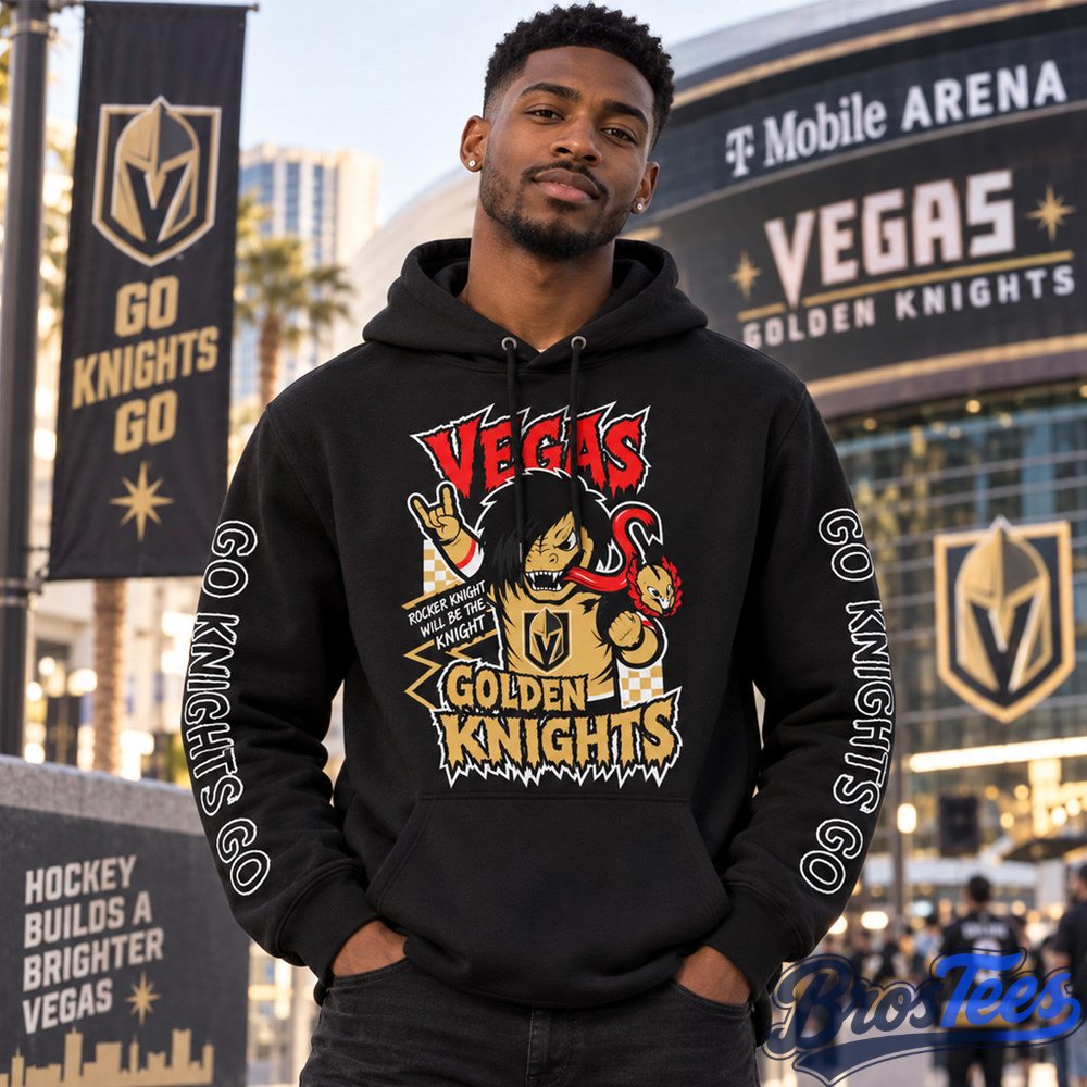 Vegas Golden Knights When We Were Emo Black Graphic Hoodie