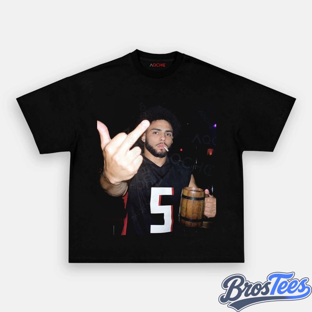Washington Commanders Jayden Daniels Drinking & Middle Finger Tee
