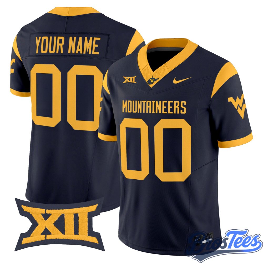 West Virginia Mountaineers 2026 Vapor Limited Custom Jersey - Stitched