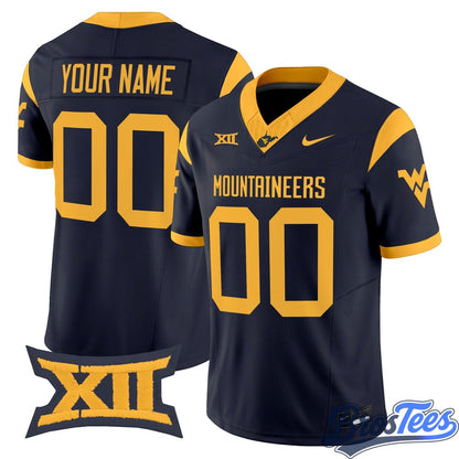 West Virginia Mountaineers 2026 Vapor Limited Custom Jersey - Stitched