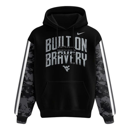 West Virginia Mountaineers Built on Bravery Hoodie