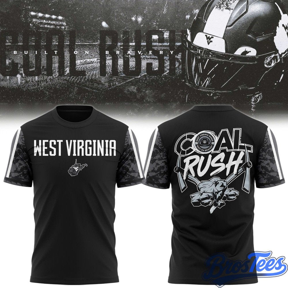 West Virginia Mountaineers Built on Bravery T-Shirt