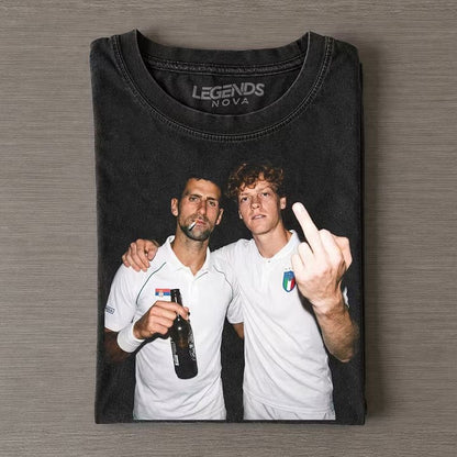 Wimbledon 2026 Singles Novak Djokovic & Jannik Sinner Tennis Shirt