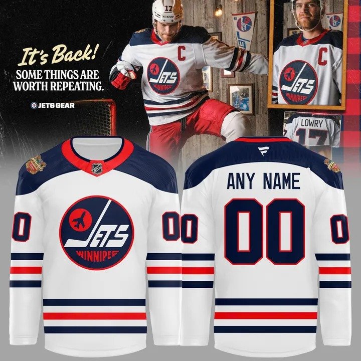 Winnipeg Jets 2026 NHL Heritage Classic Custom Hockey Jersey - White