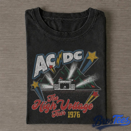 ACDC The High Voltage Tour Graphic Raglan Tee - BrosTees