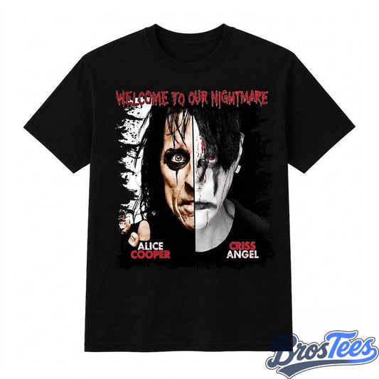 Alice Cooper x Criss Angel Welcome to Our Nightmare 2D Shirt - BrosTees