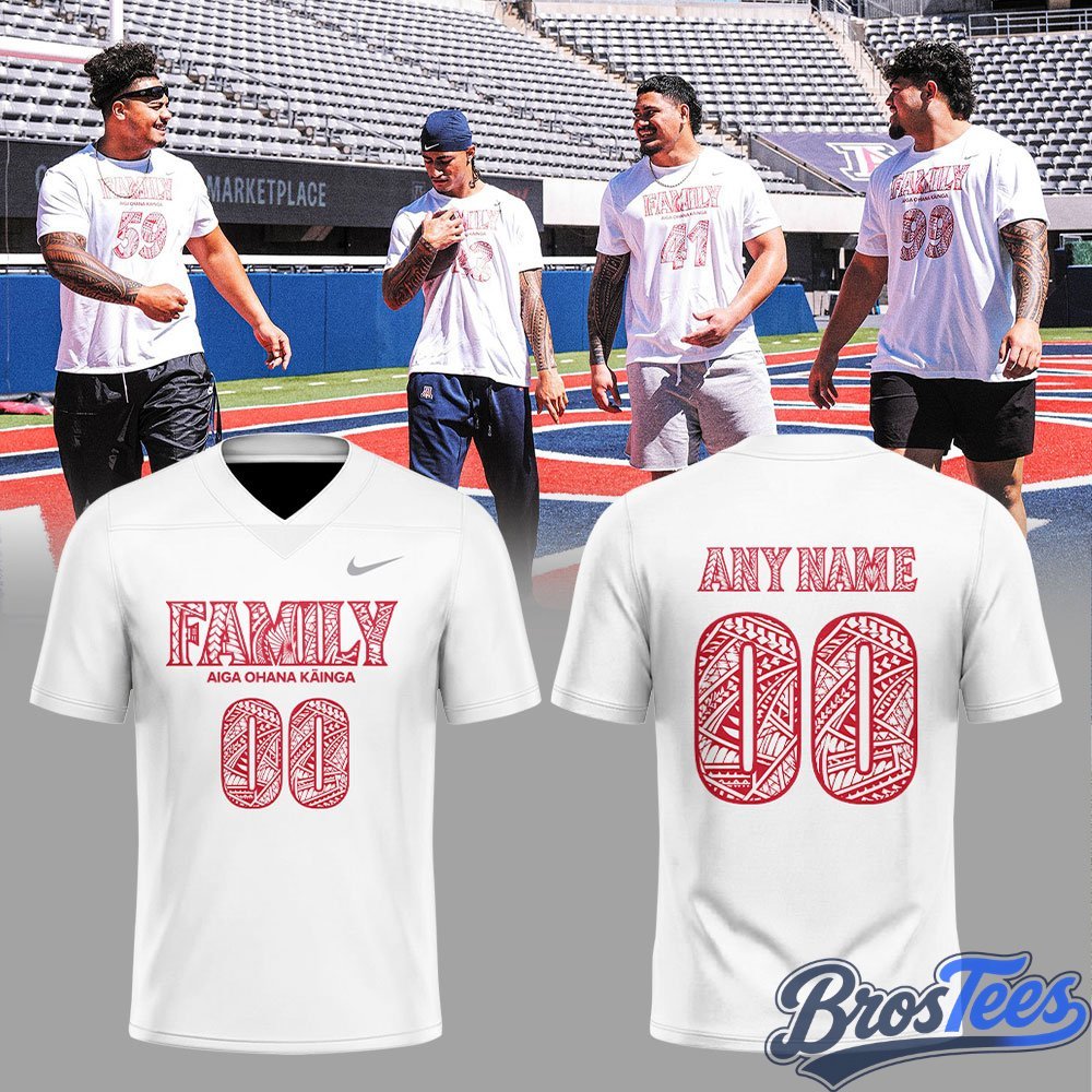 Arizona Wildcats Polynesian Heritage Game Football Jersey - BrosTees