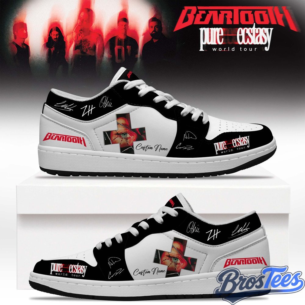 Beartooth “Pure Ecstasy World Tour” 2026 Custom AJ1 Shoes - BrosTees